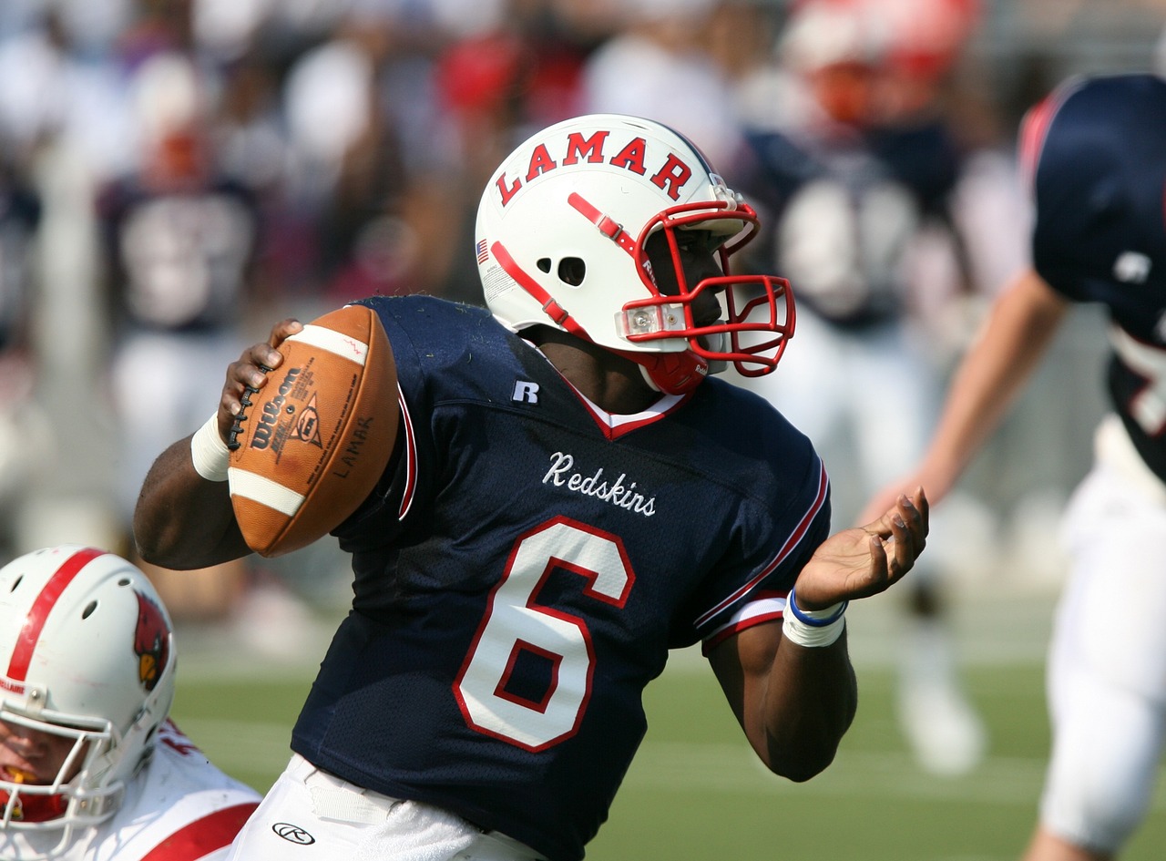 american football quarterback helmet free photo
