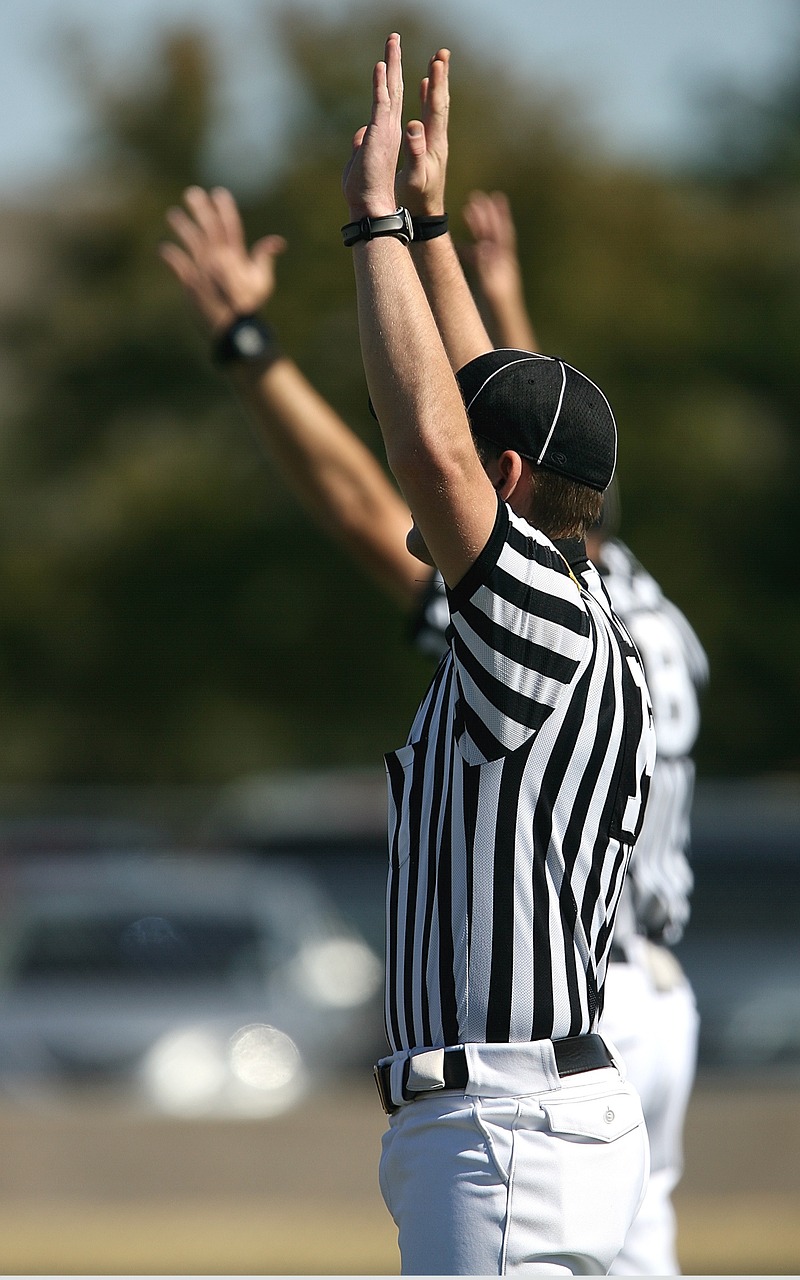 american football football officials referees free photo