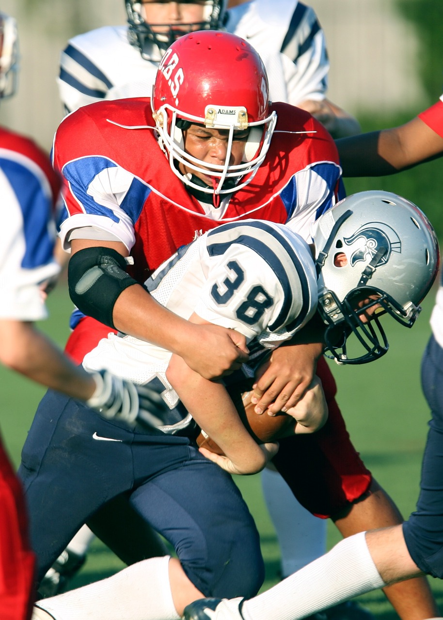 american football tackle game free photo