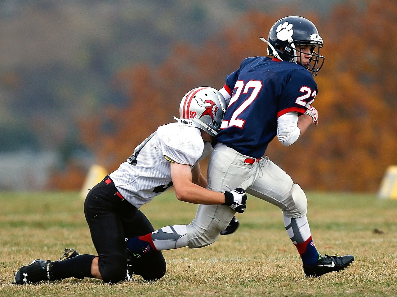american football running back tackle free photo