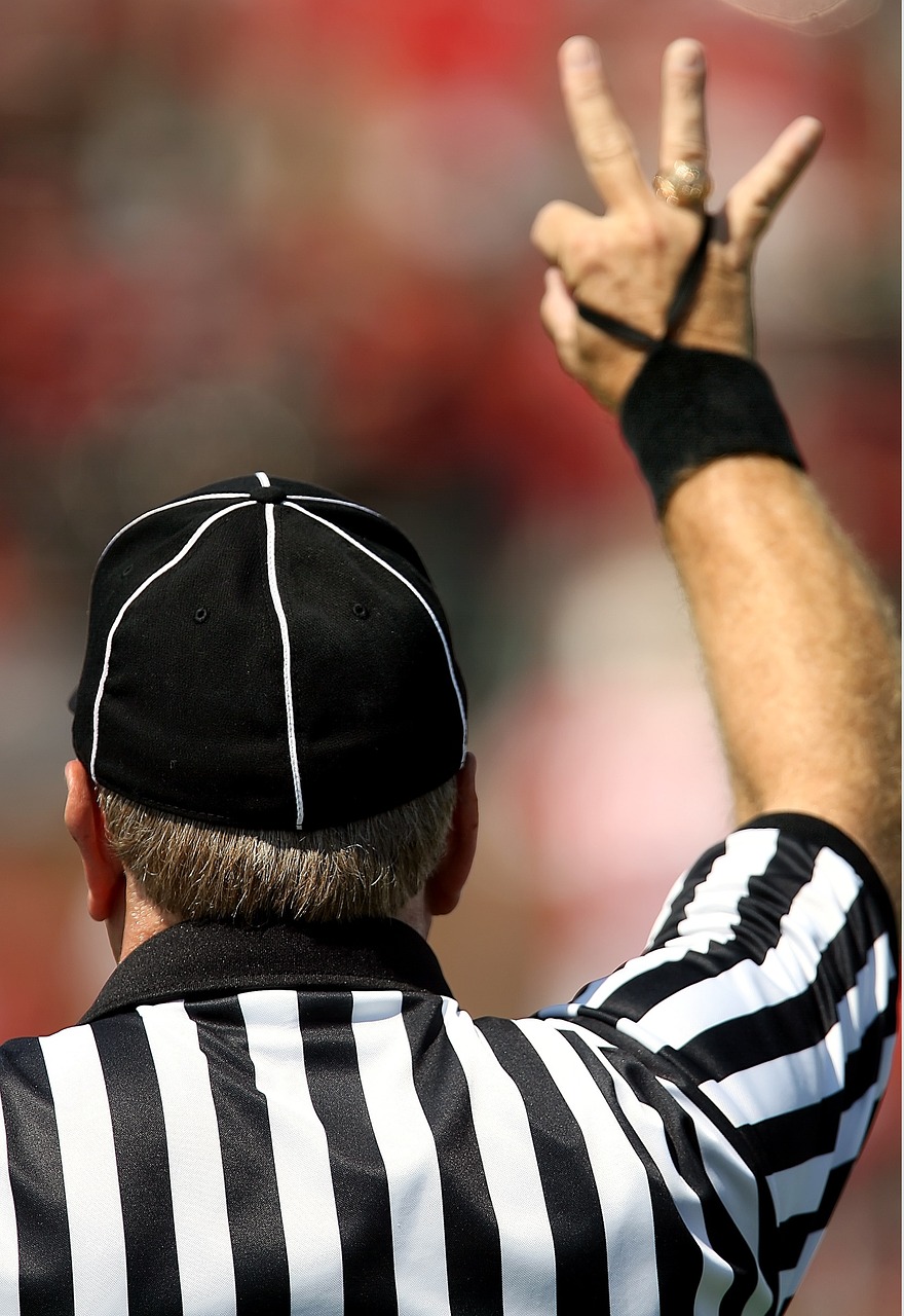 american football official referee football referee free photo