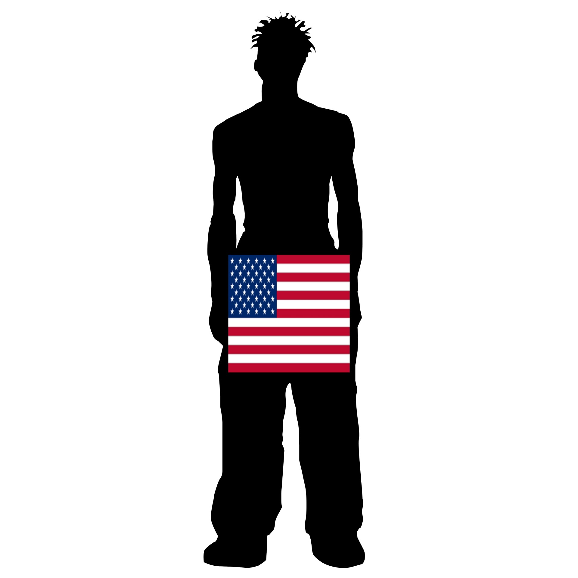 american man silhouette free photo