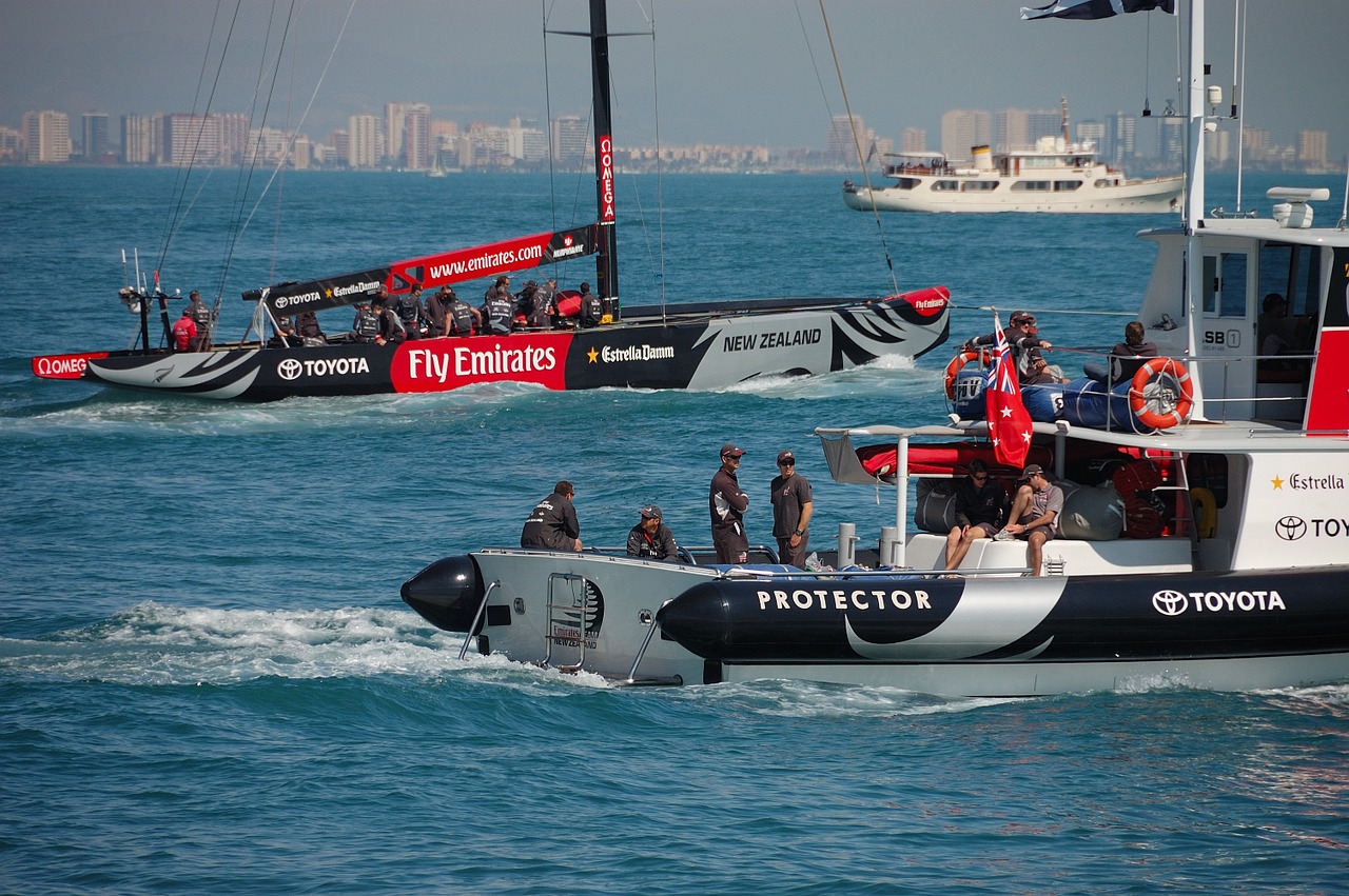 america's cup valencia team new zealand free photo