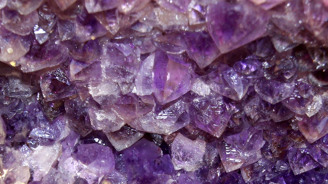 amethyst semi precious stone violet free photo