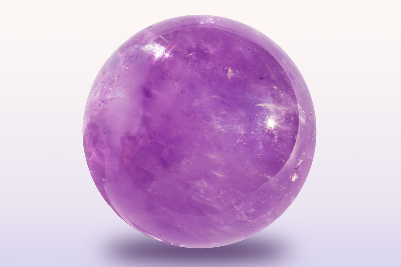 amethyst ball violet free photo