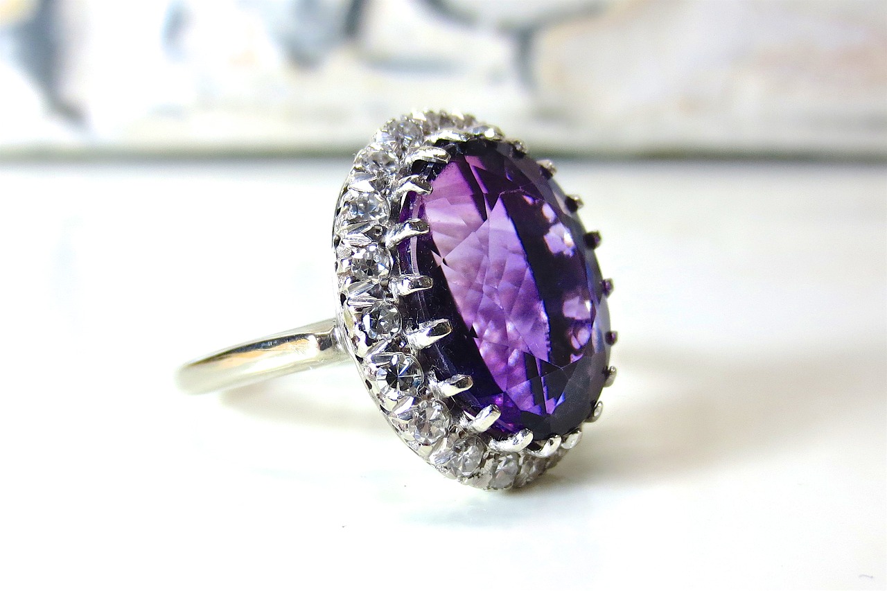 amethyst jewelry diamond free photo