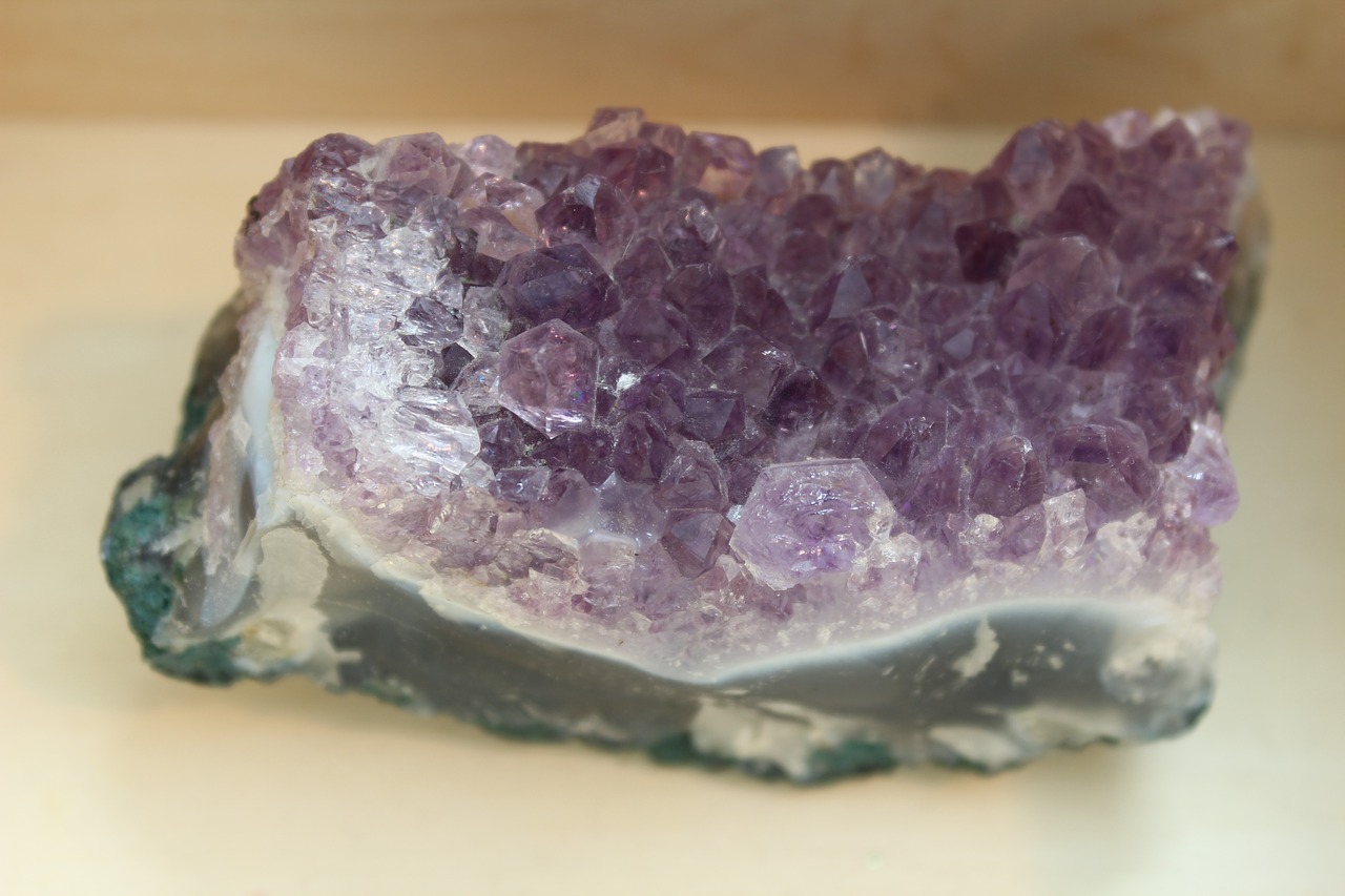 amethyst  rock  purple free photo