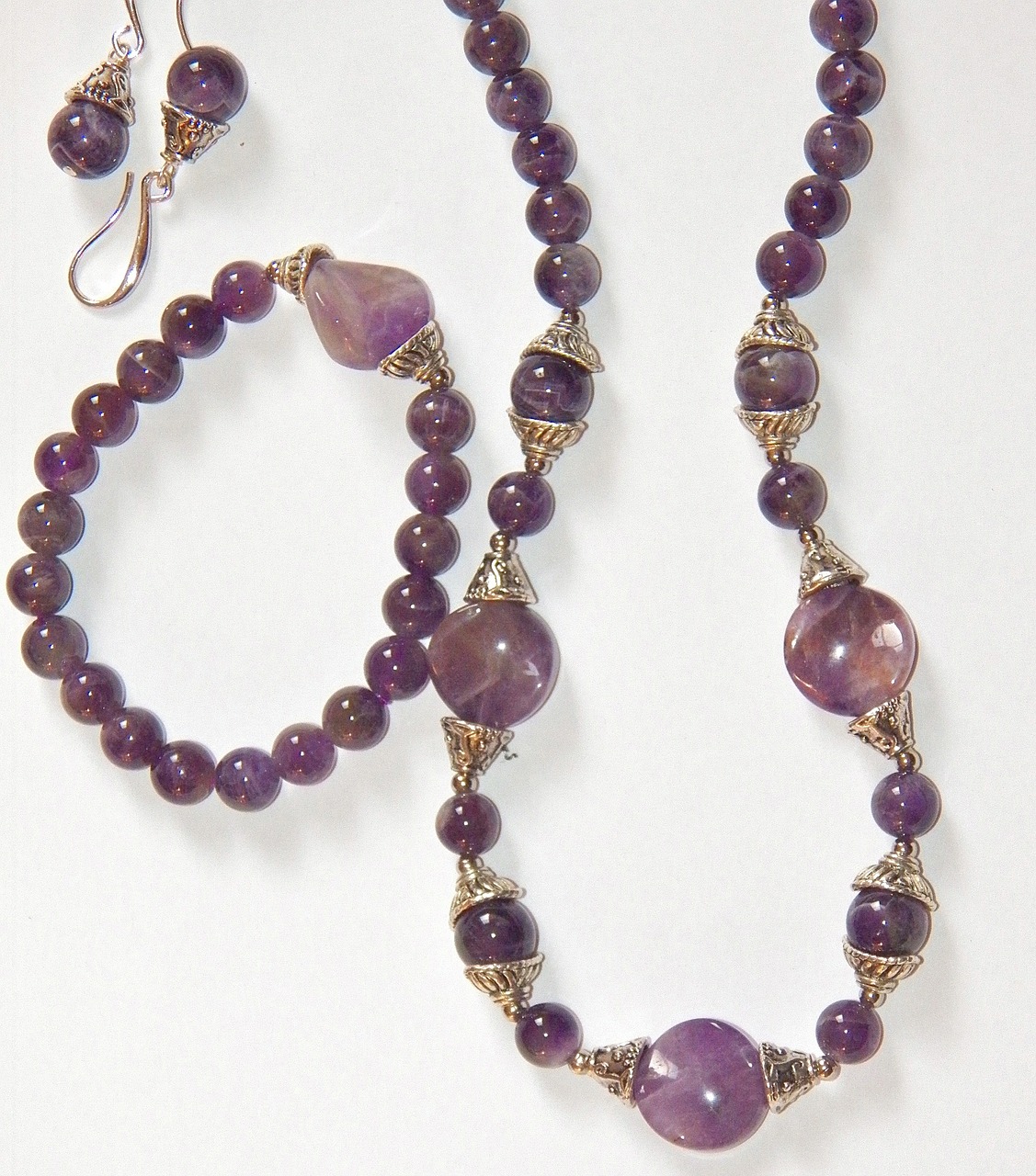 amethyst necklace bracelet free photo