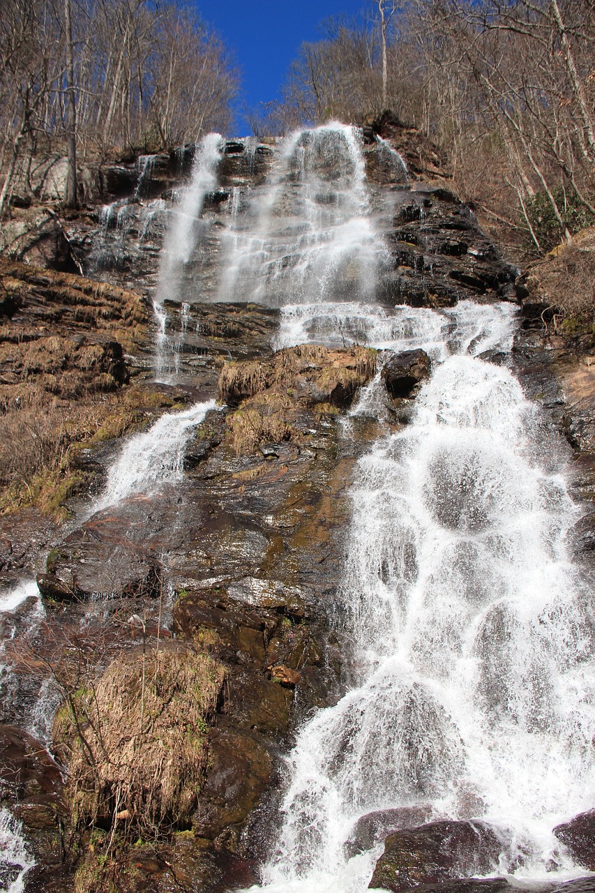 amicalola falls waterfalls georgia free photo