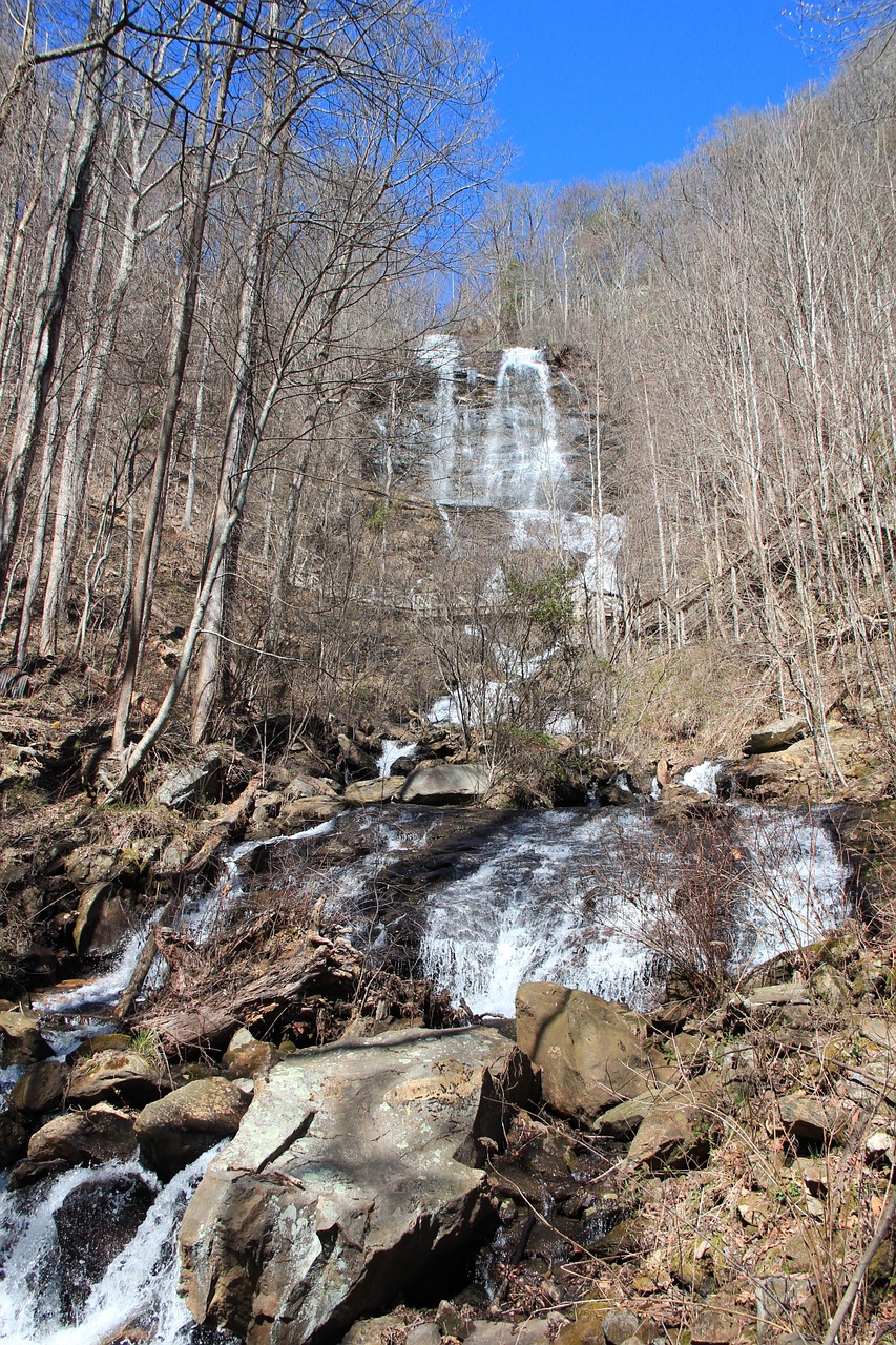 amicalola falls waterfalls georgia free photo