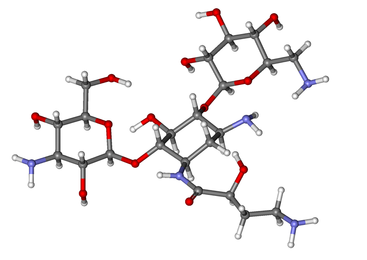 amikacin molecule ball free photo