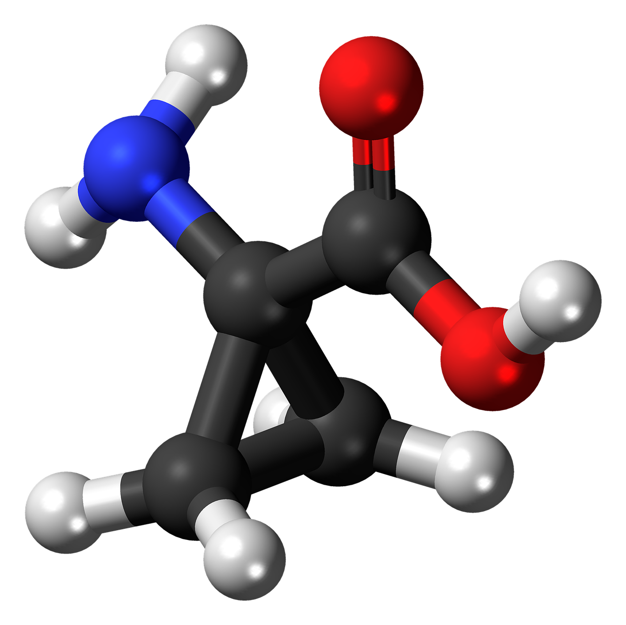 aminocyclopropane molecule model free photo