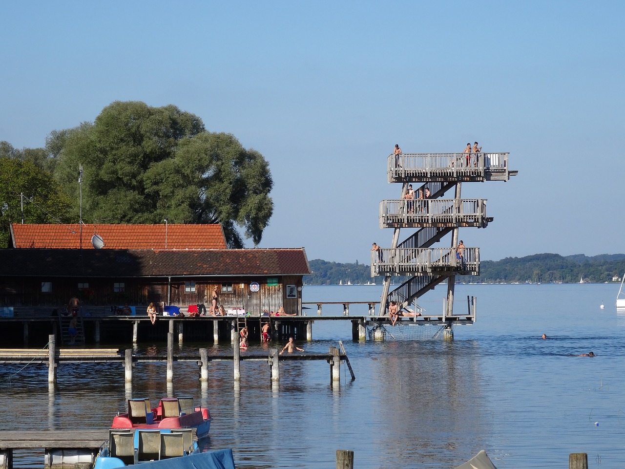 ammersee utting strandbad free photo