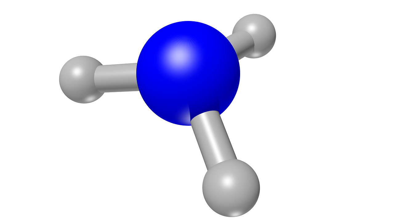 Download free photo of Ammonia,nh3,chemistry,3d,atoms from
