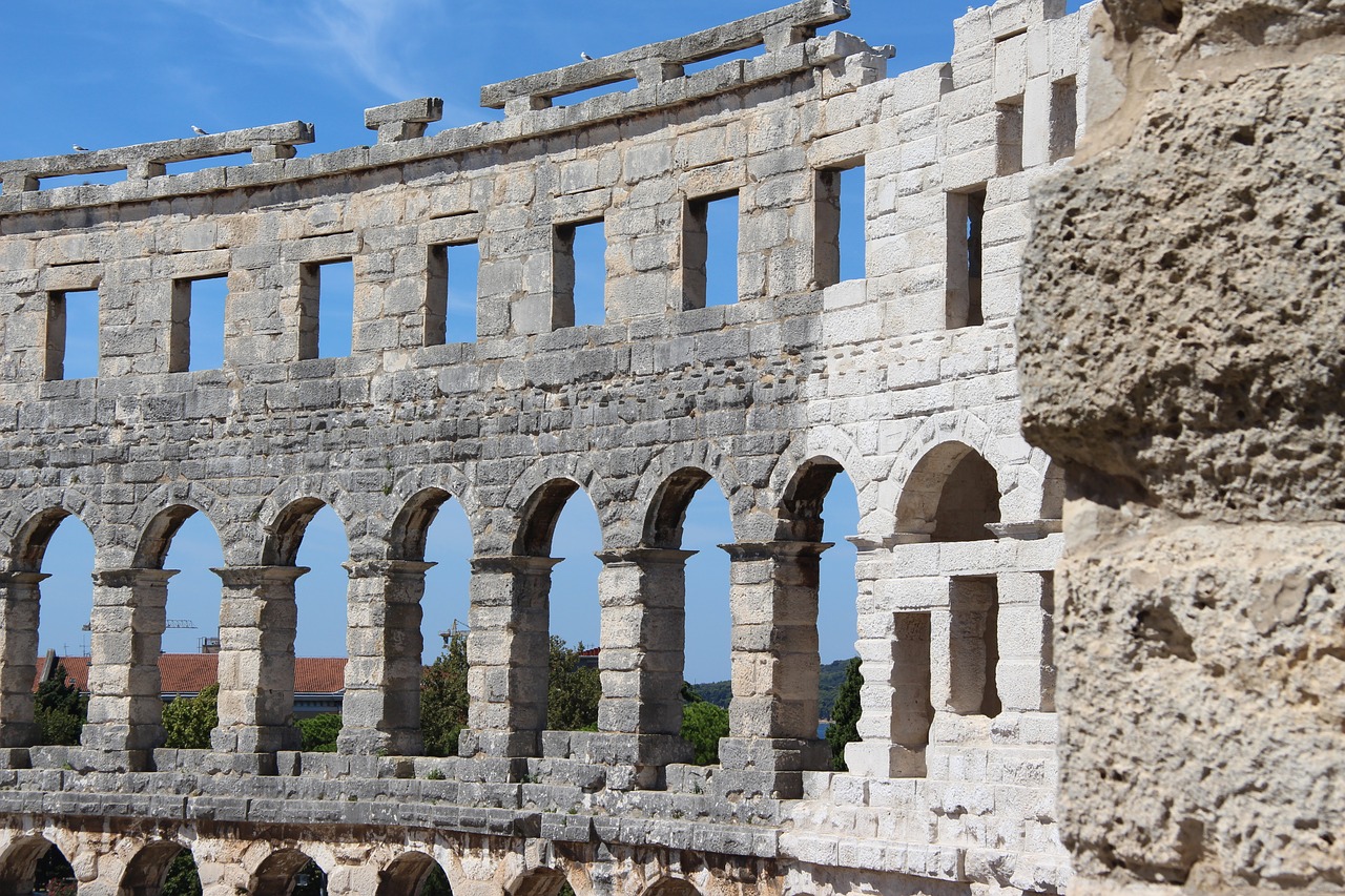 amphitheater botswana croatia free photo