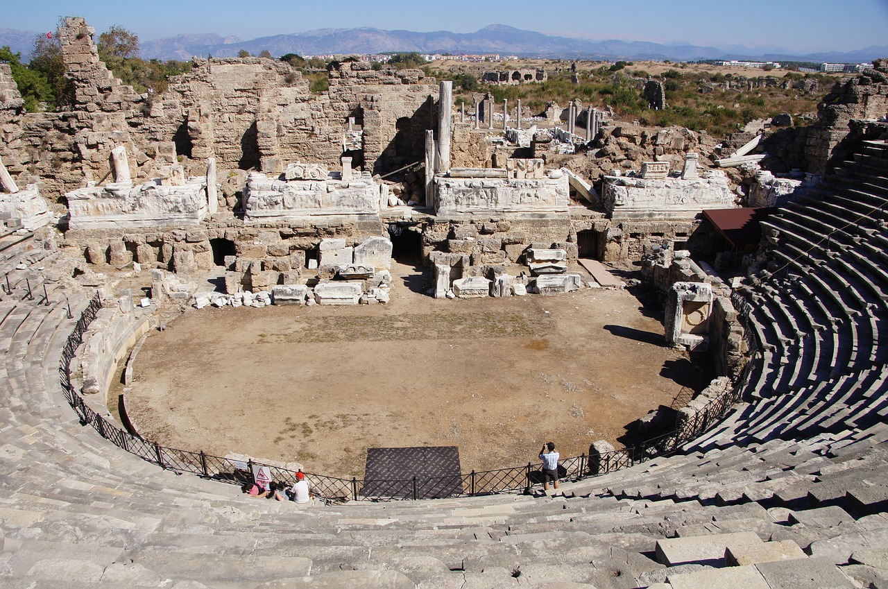 amphitheater turkey antiquity free photo