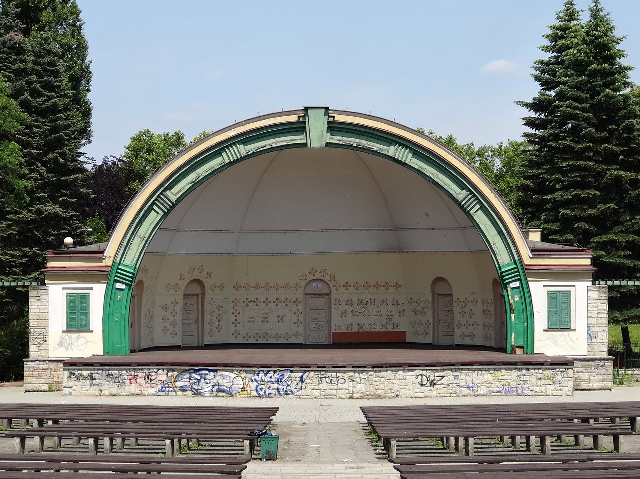 amphitheater park ludowy stage free photo