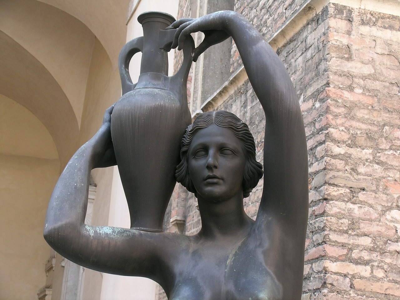 amphora statue sculpture free photo