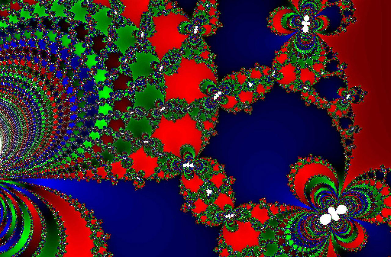 fractal green red free photo