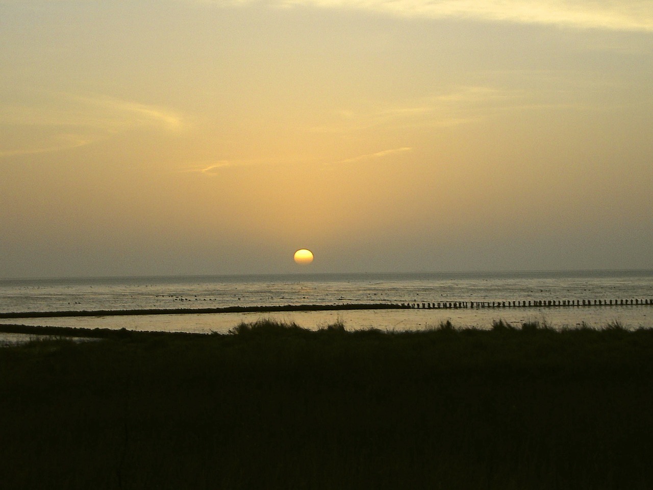 amrum sunrise island free photo