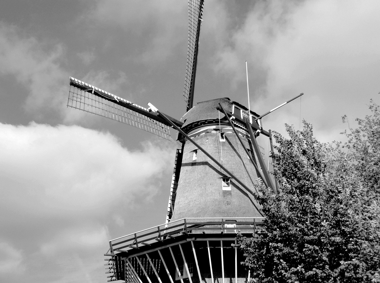 amsterdam windmill holland free photo