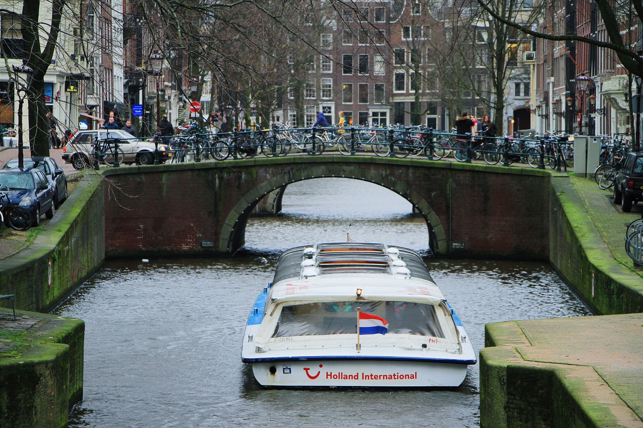 amsterdam river channel free photo