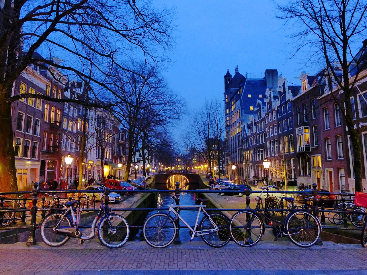 amsterdam canals bike free photo