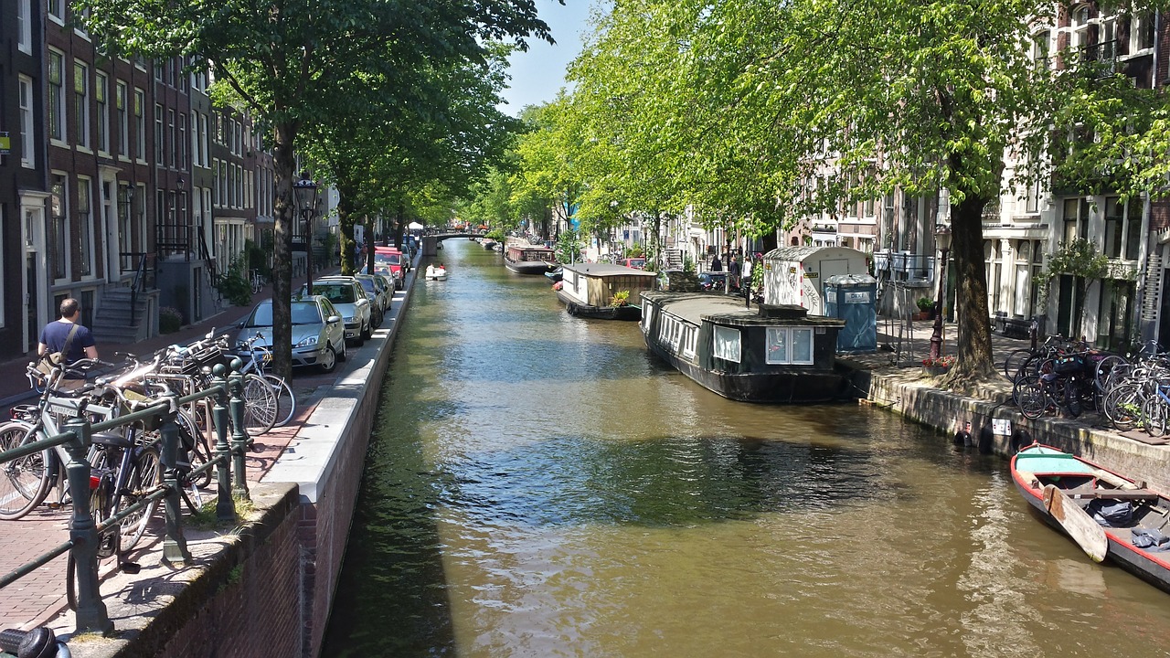 amsterdam boat street free photo