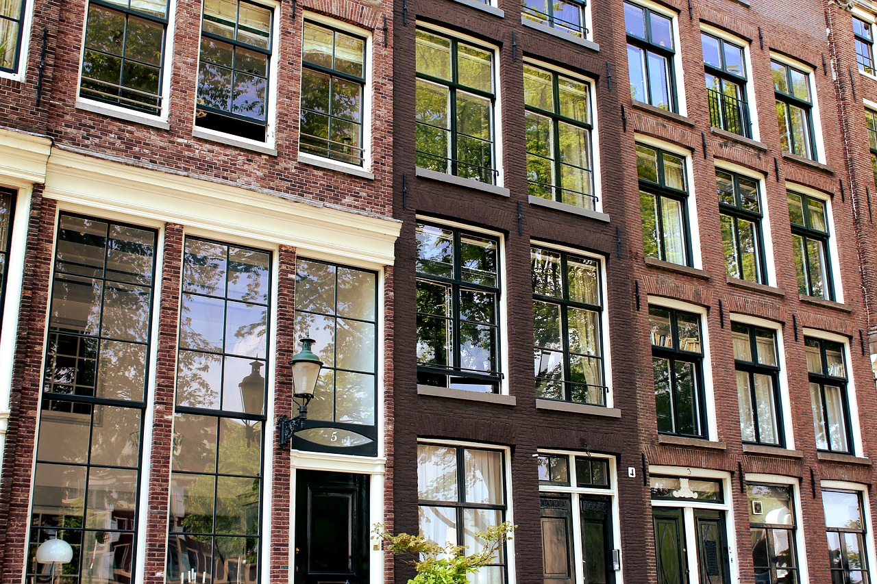 amsterdam house window free photo