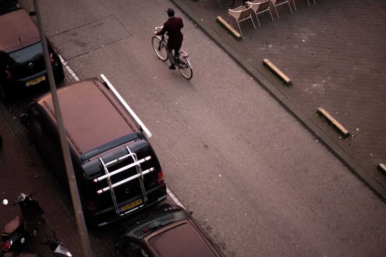 amsterdam street cyclists free photo