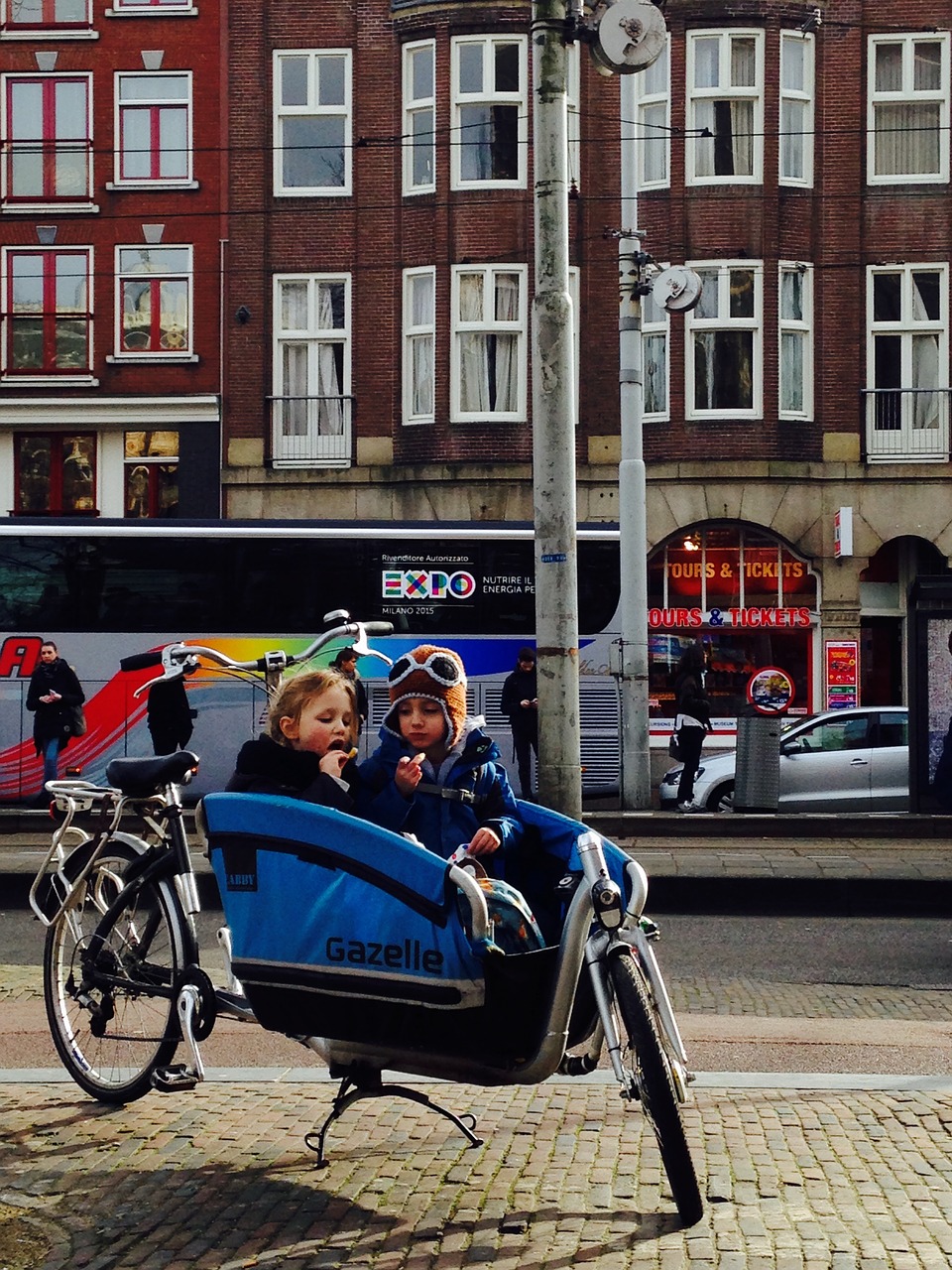 amsterdam children bicycle free photo