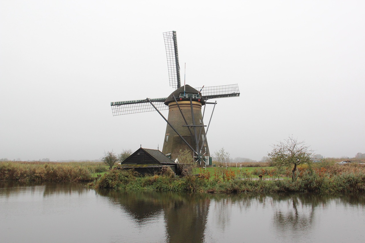 amsterdam child dykes windmill free photo