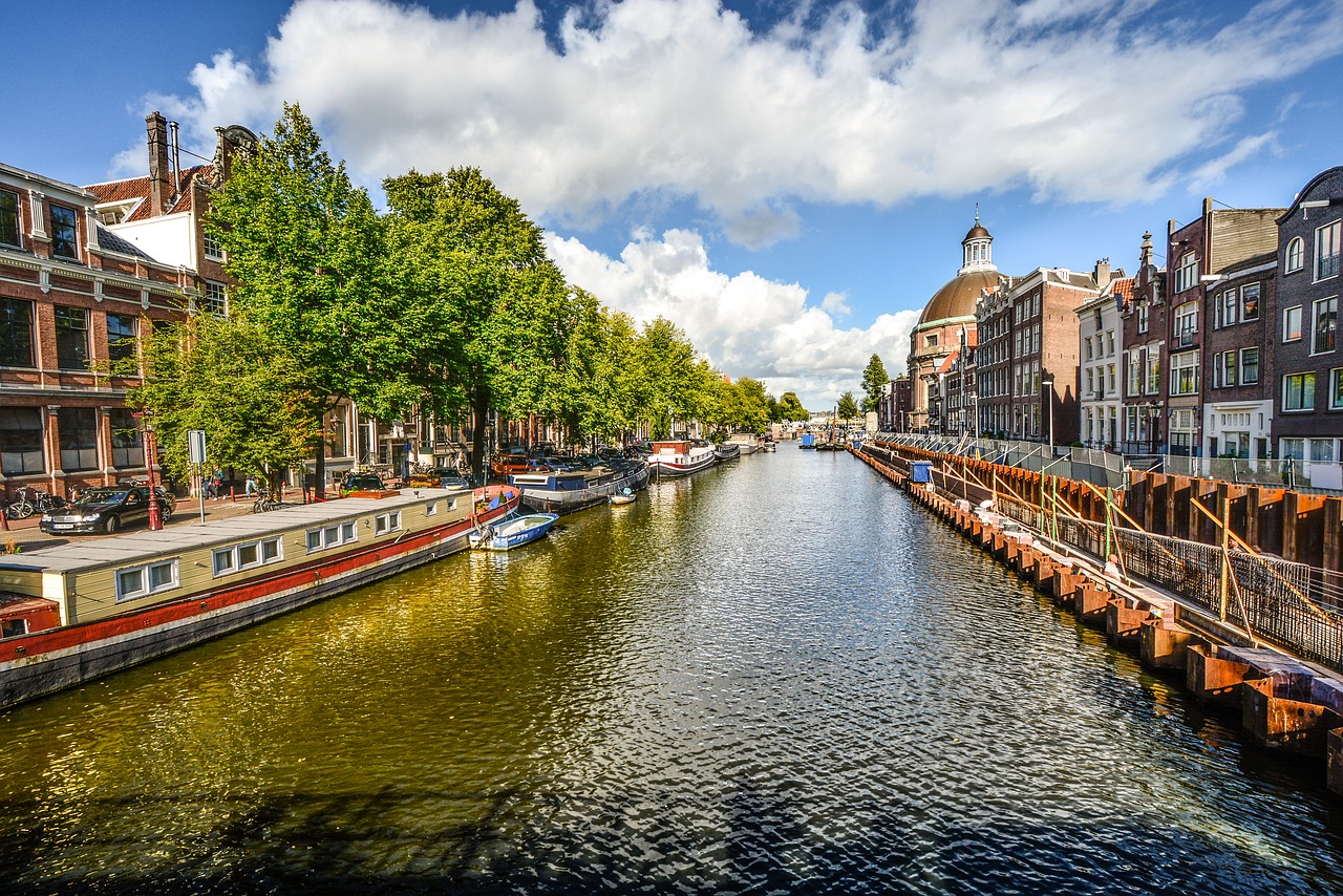 amsterdam canal sunny free photo