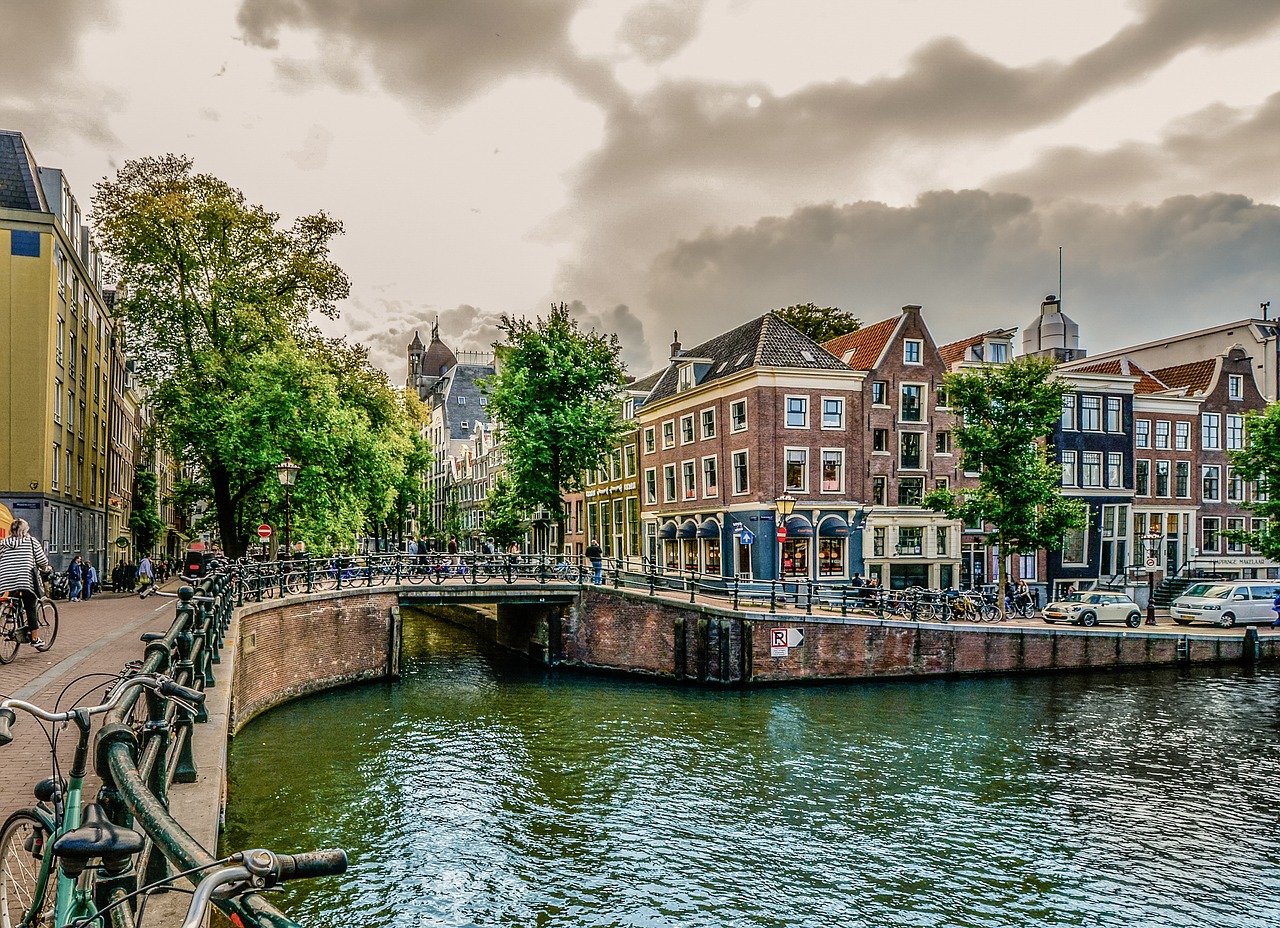 amsterdam holland canal free photo
