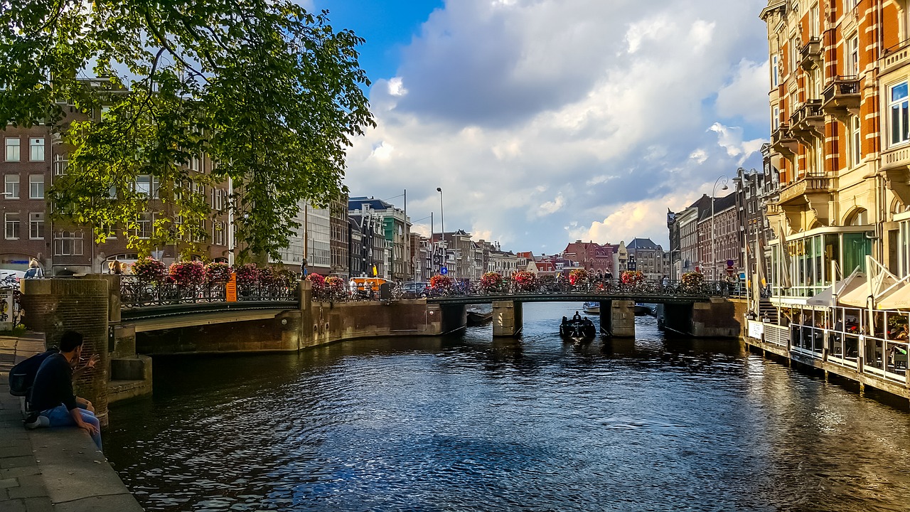amsterdam canal travel free photo