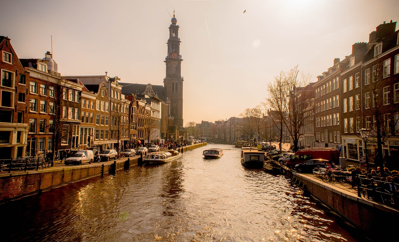 amsterdam  sunny  canal free photo