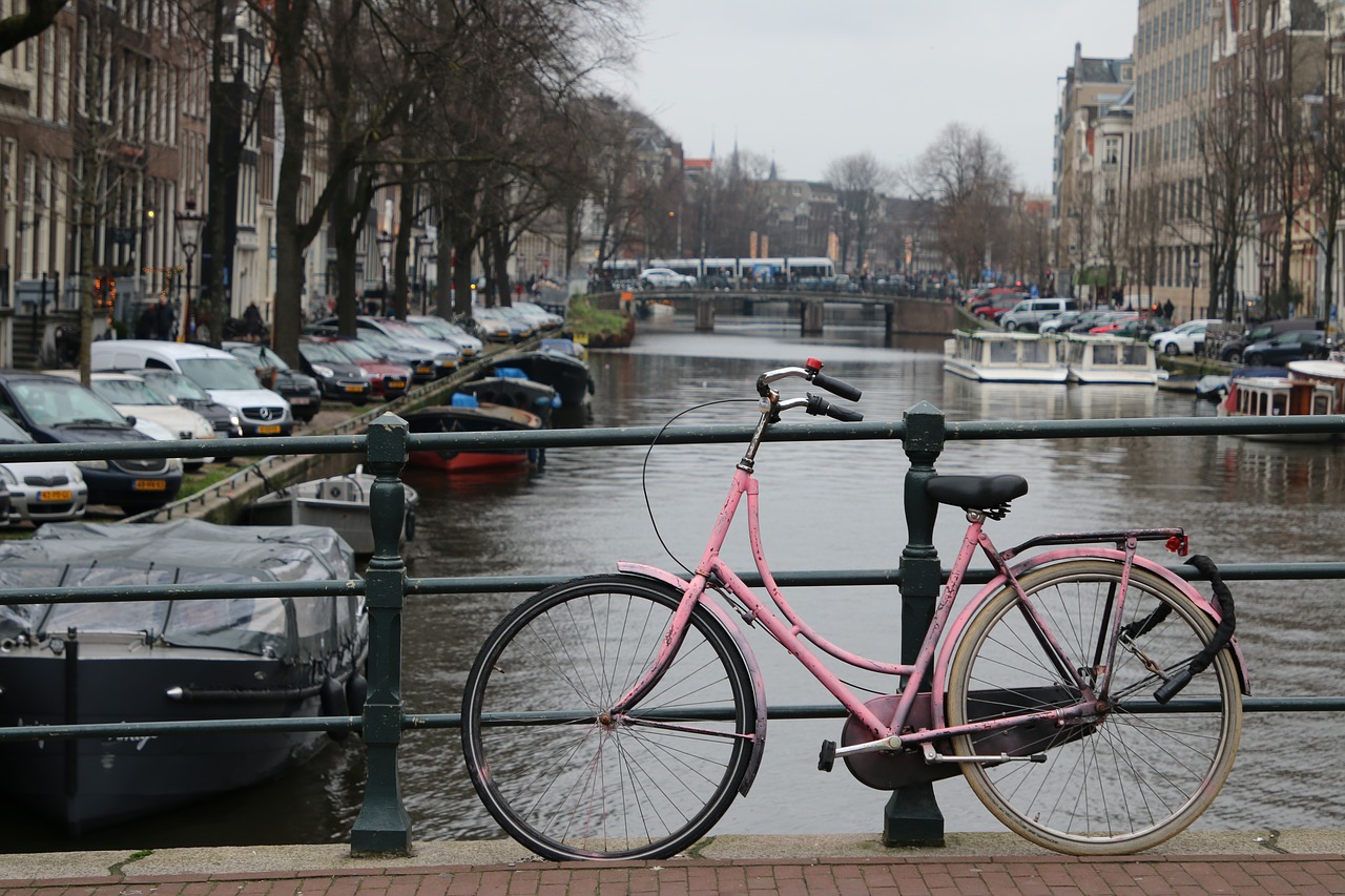 amsterdam  bike  bridge free photo