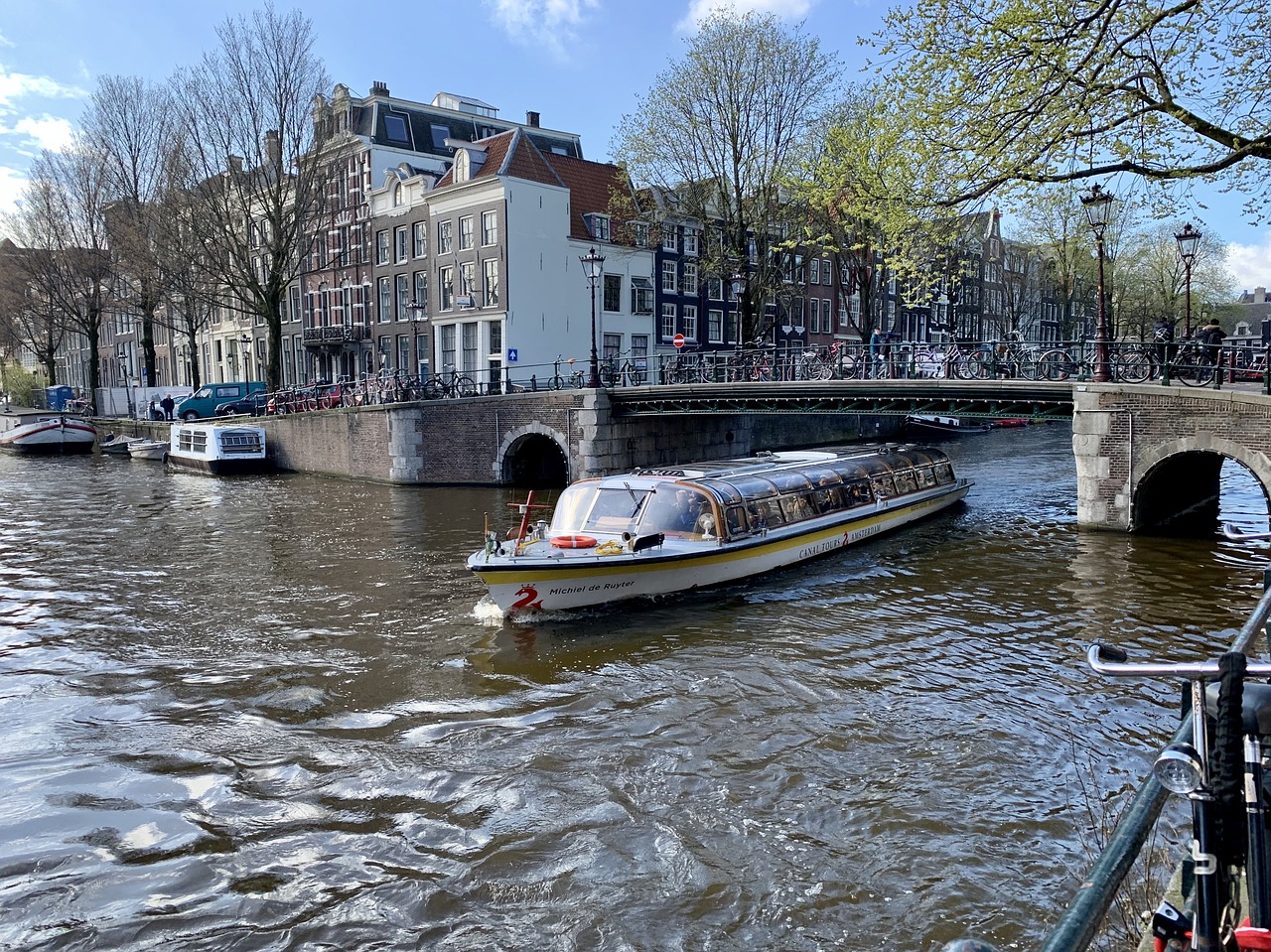 amsterdam  river crossing  river free photo