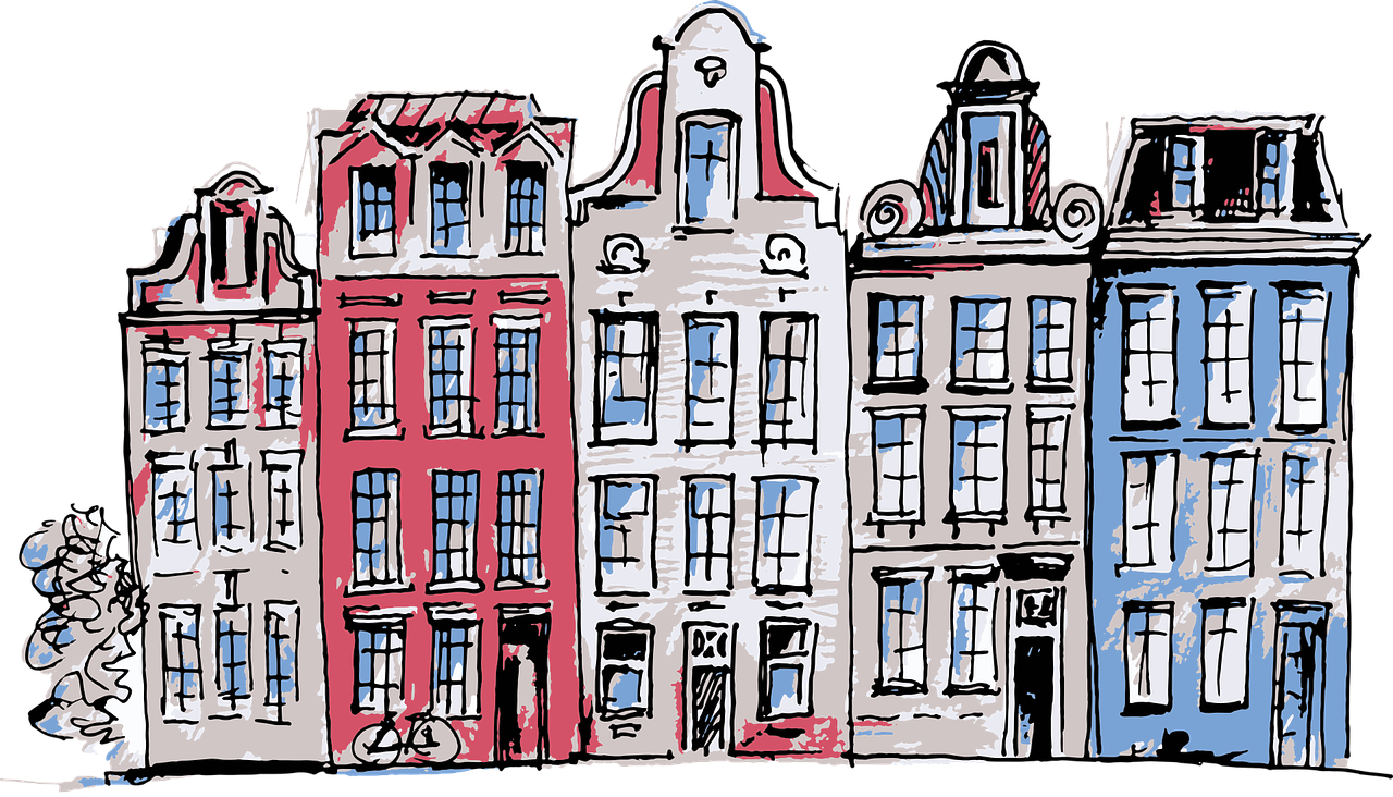 amsterdam  netherlands  houses free photo