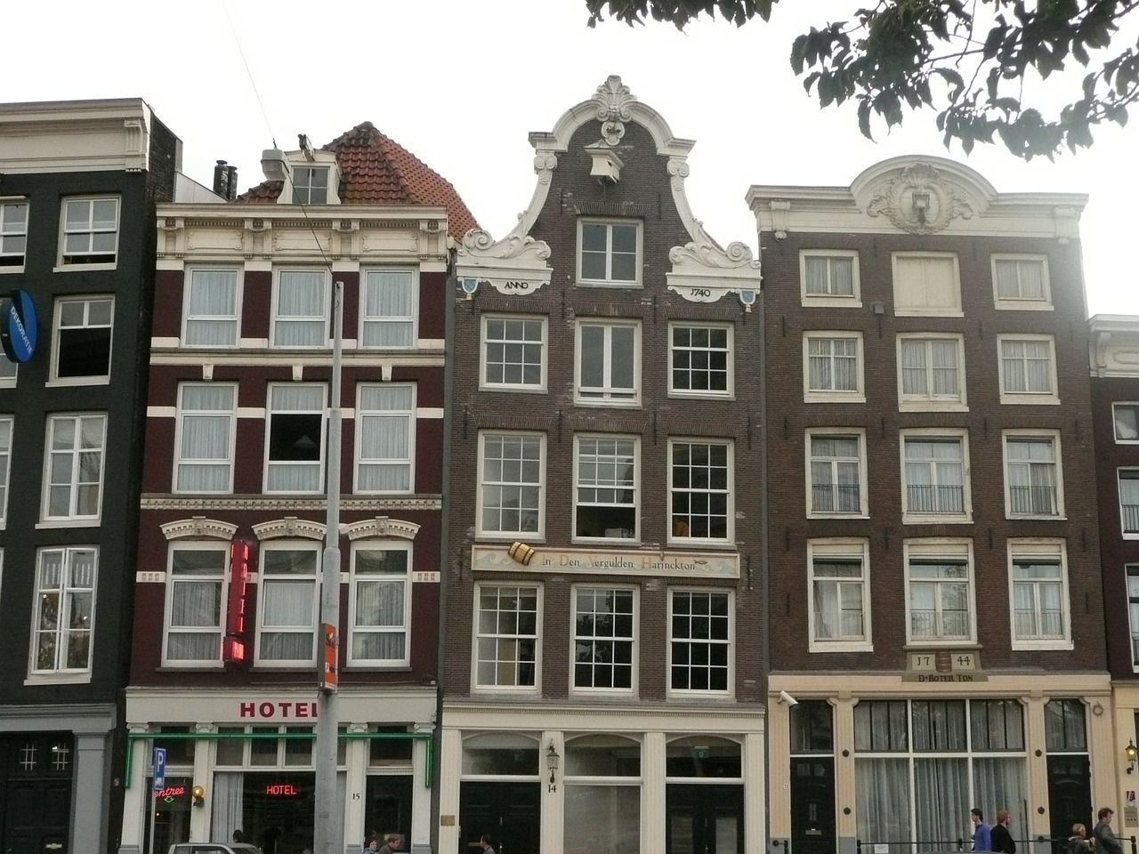 amsterdam row of houses crooked house free photo
