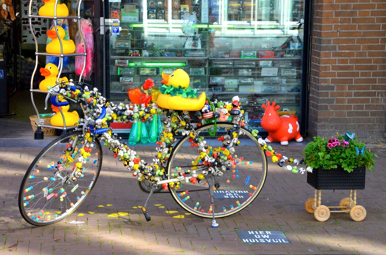 amsterdam bike colorful free photo