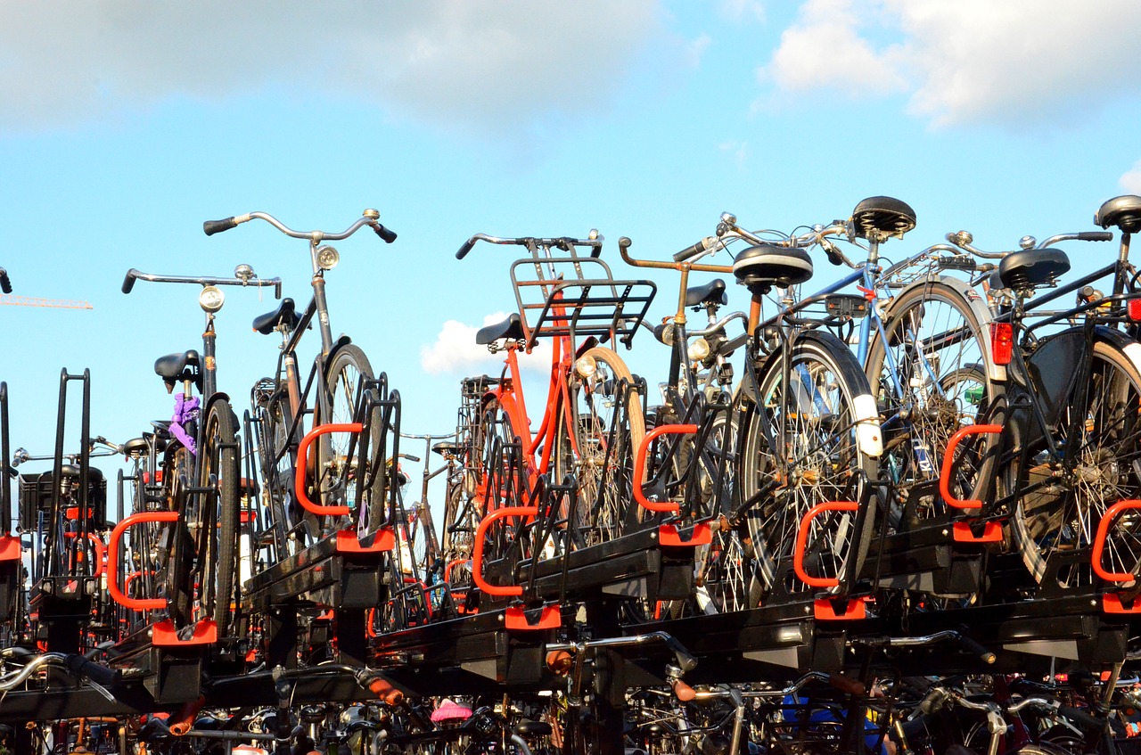 amsterdam bicycles many free photo