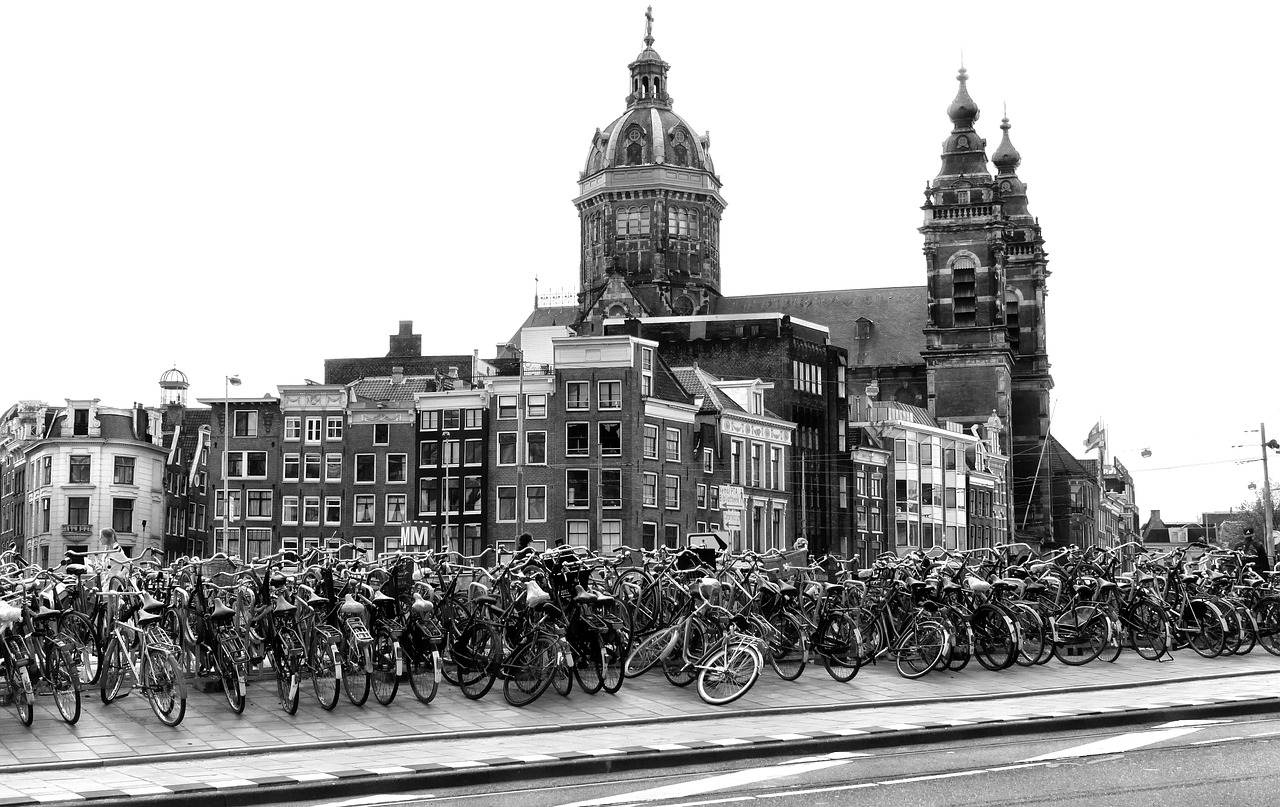 amsterdam bike view free photo