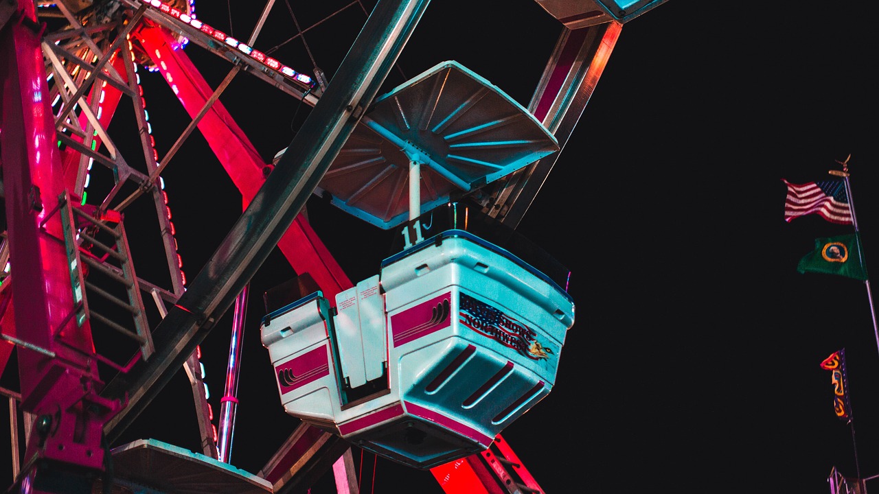 amusement ride wheel free photo