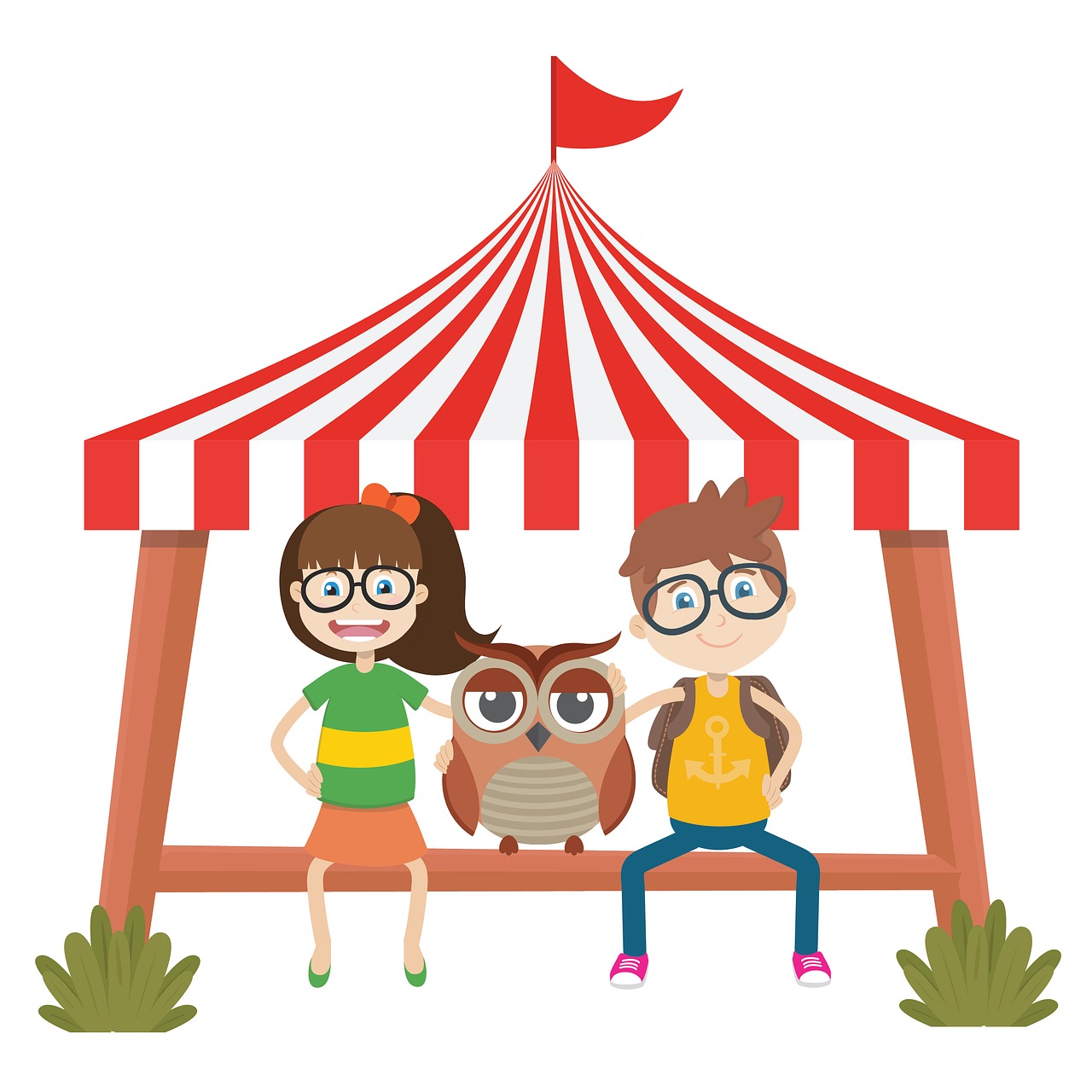 amusement park owl tent free photo