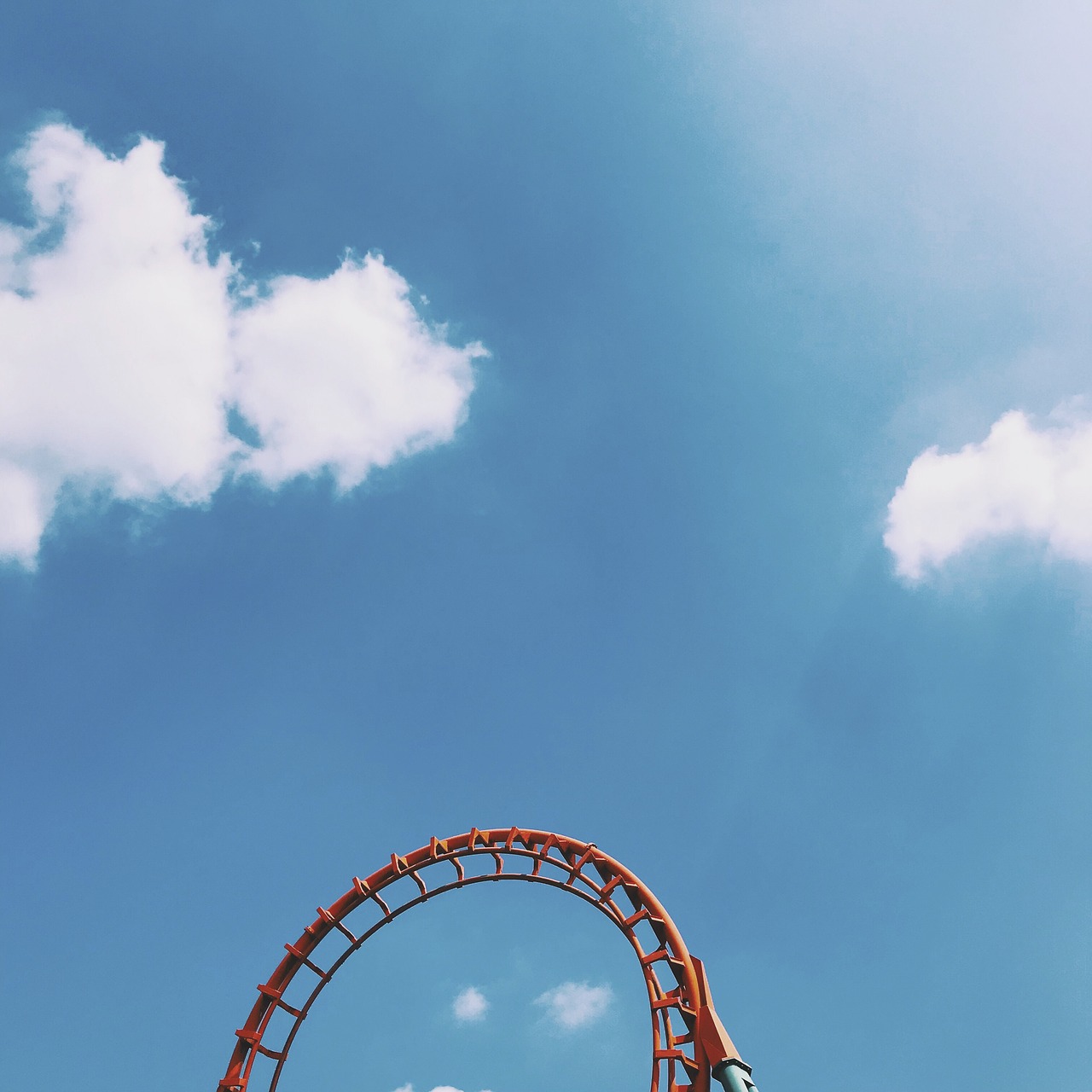 amusement park  blue  blue sky free photo