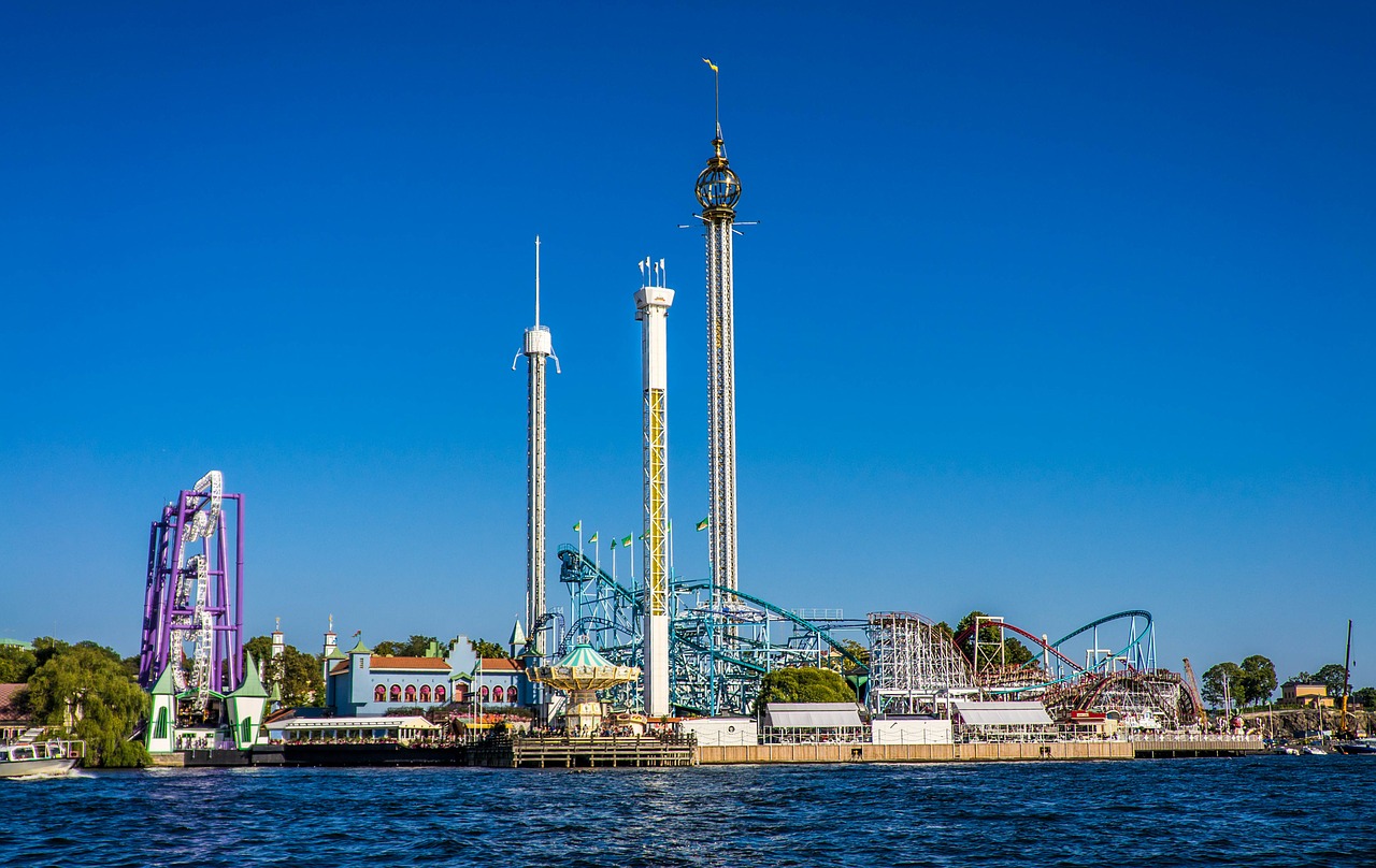 amusement park stockholm sweden free photo