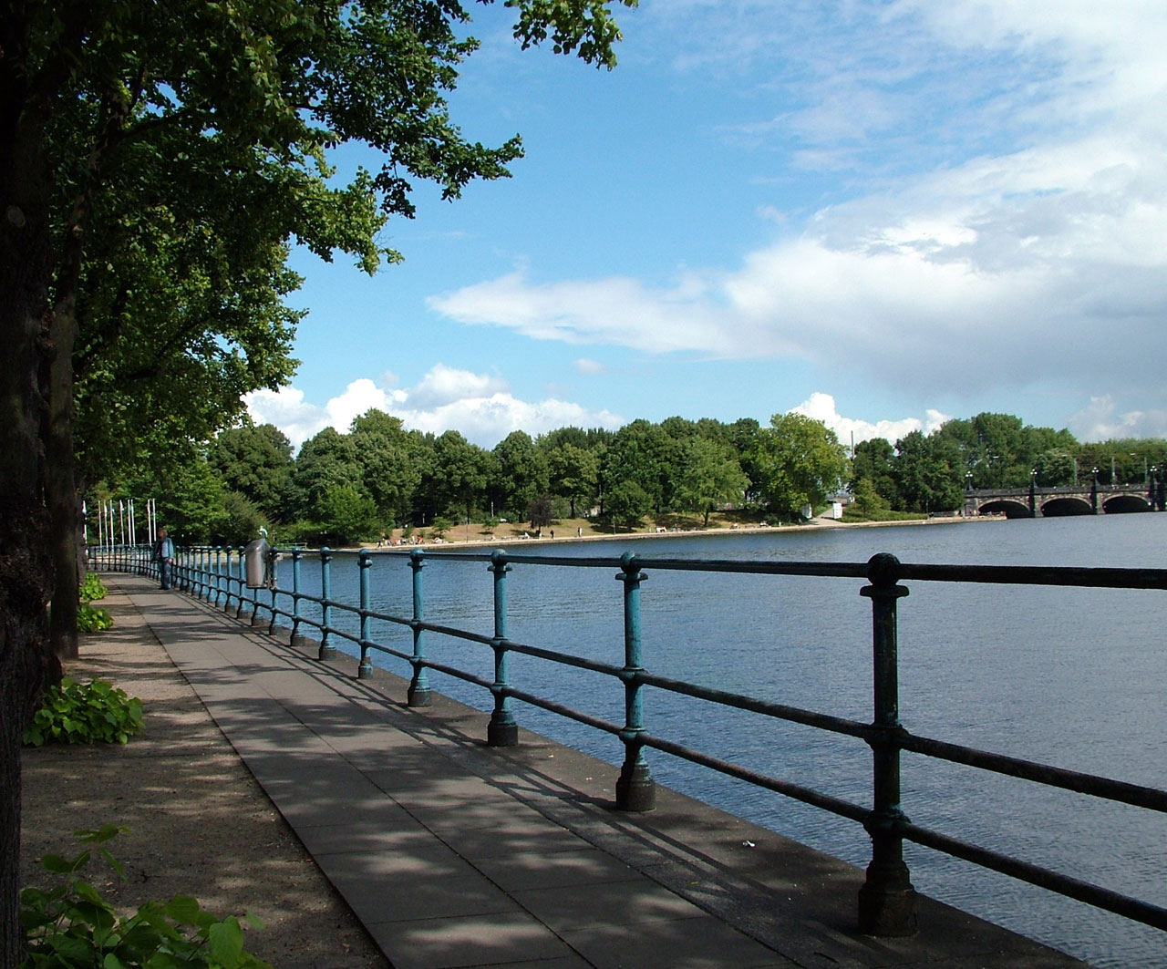 hamburg alster water free photo