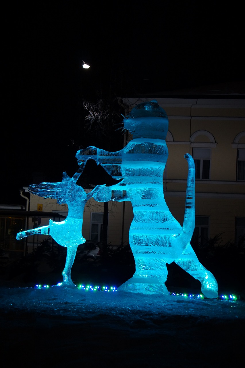 an ice sculpture jääfestivaali jäätaide free photo