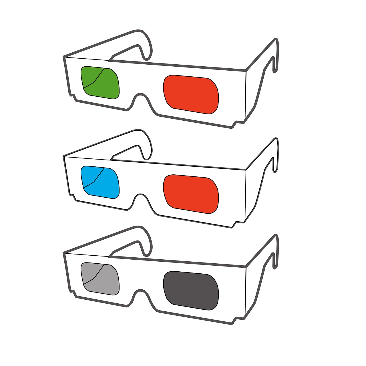 anaglyph 3d 3d glasses free photo